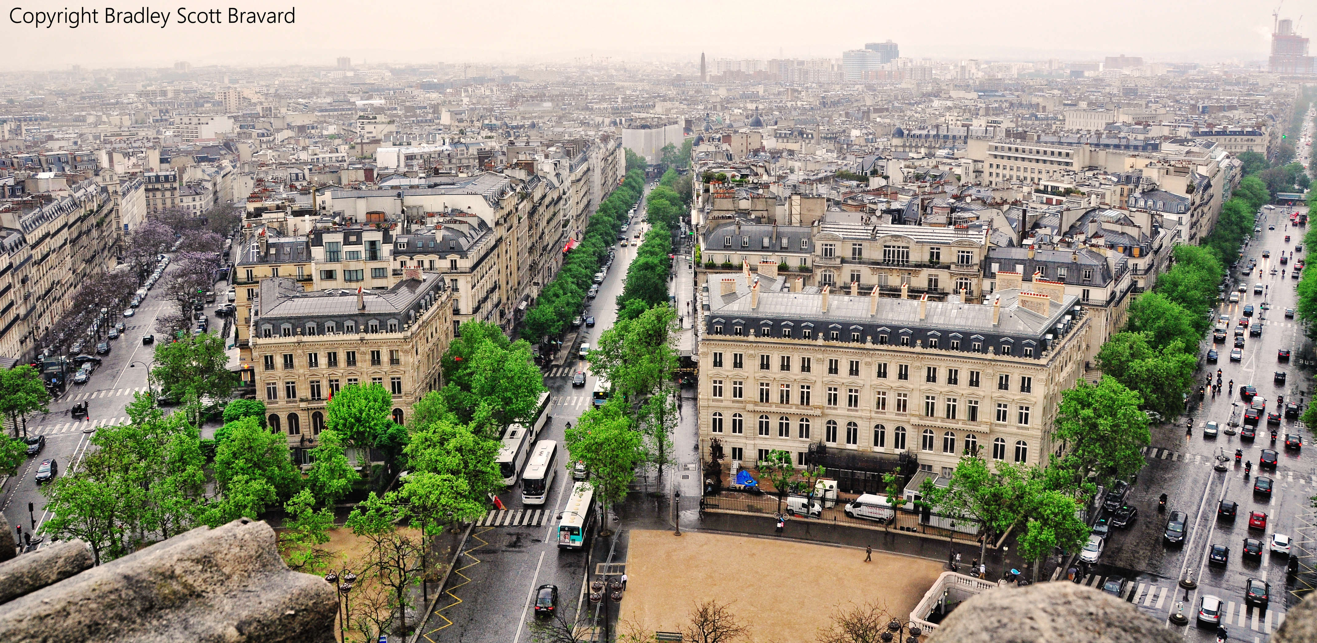 Paris from the Arc de Triomphe