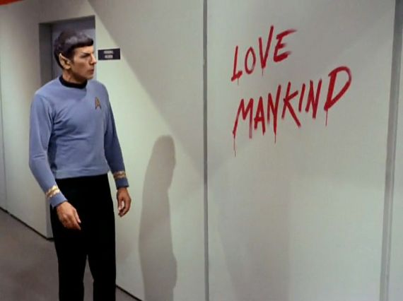 Screen shot from Star Trek episode 