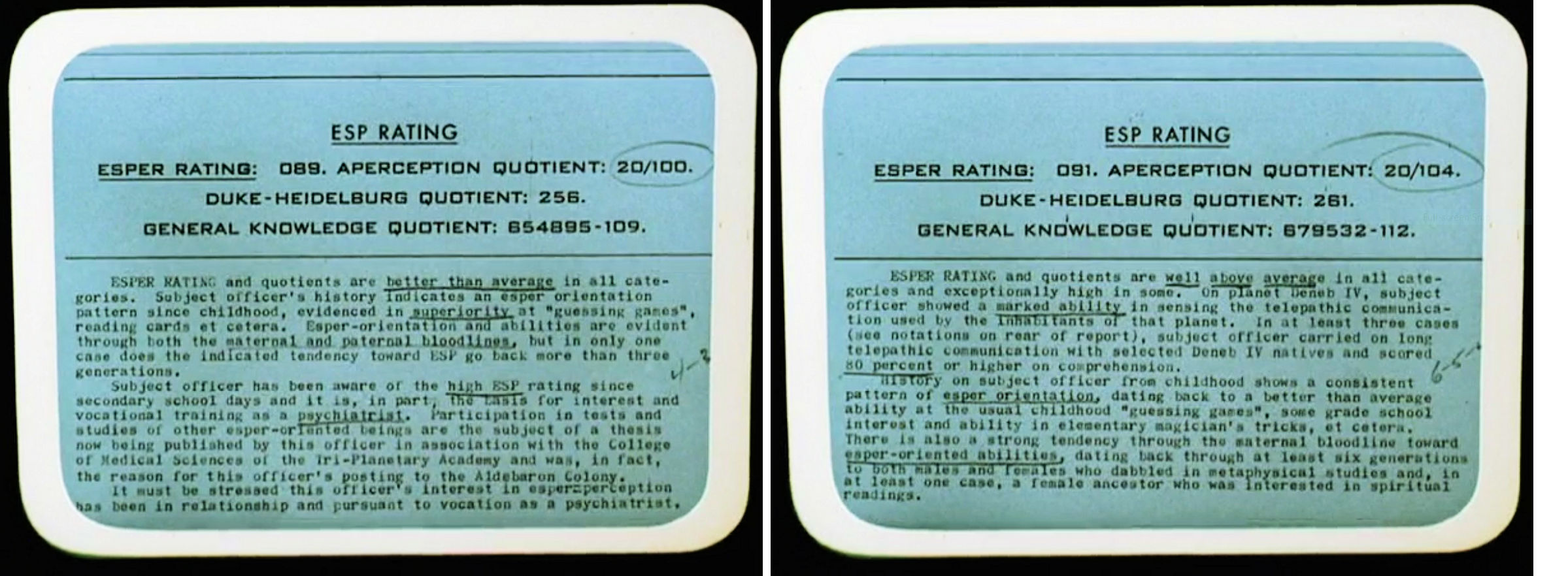 Screen shot from Star Trek episode