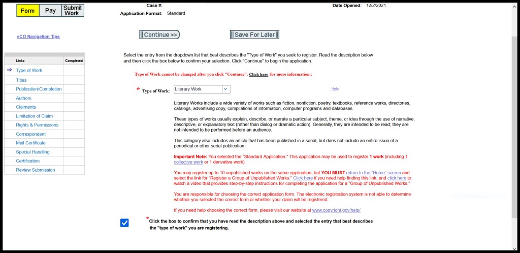 Self-Publishing 2021-2022: Copyright&nbsp;Registration