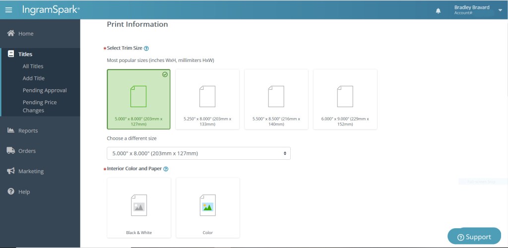 Self-Publishing 2021-2022: Ingramspark